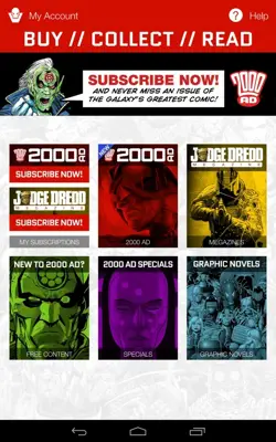 2000 AD Comics android App screenshot 0